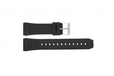 Horlogeband Universeel XH14 Kunststof/Plastic Zwart 22mm